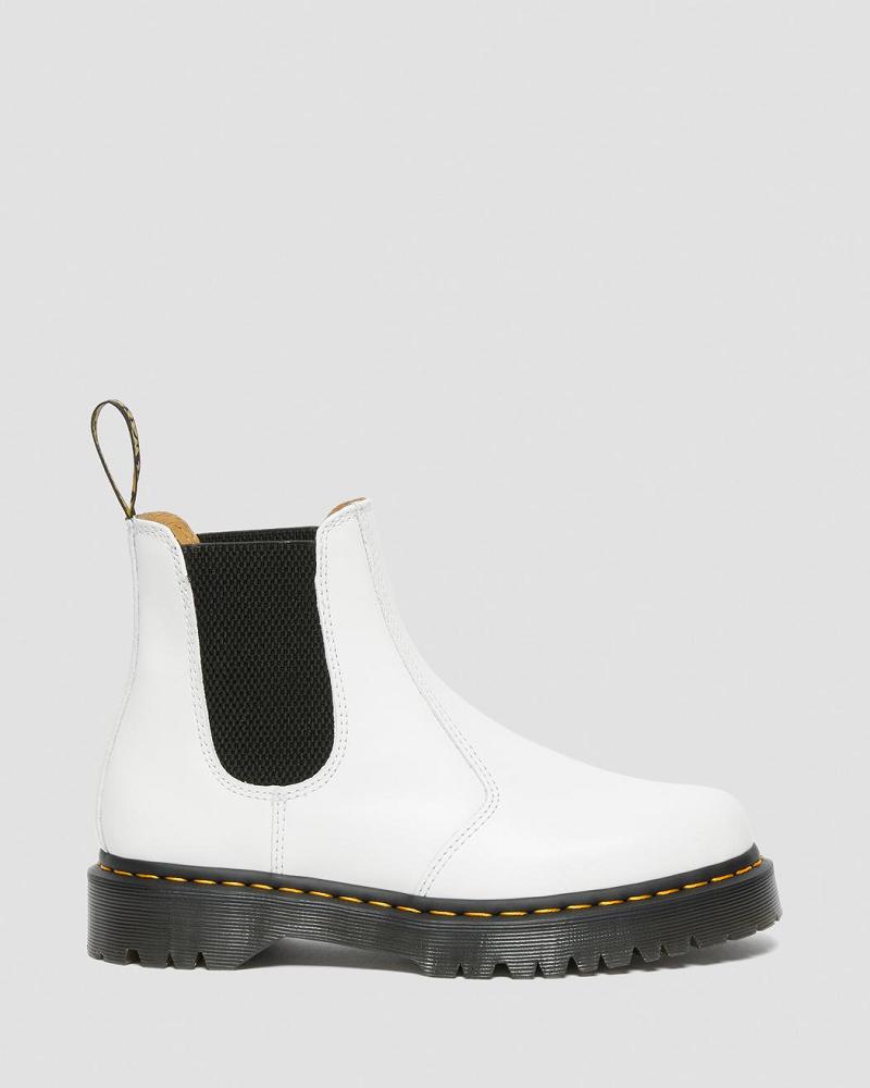 Men's Dr Martens 2976 Bex Smooth Leather Ankle Boots White | AU 418AHK